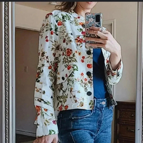 Alice Through the Looking Glass Floral   Jacket - XS - Picture 1 of 8